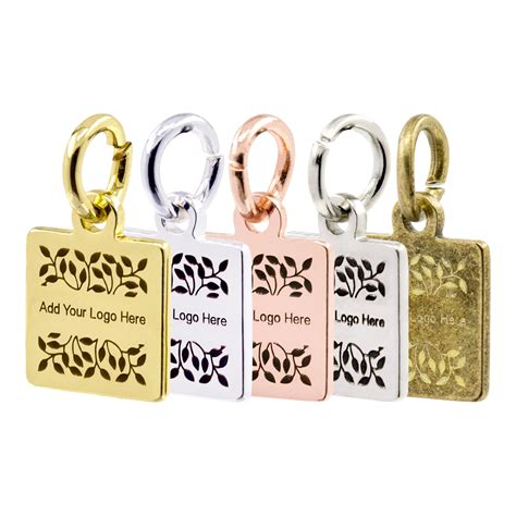 metal jewelry tags